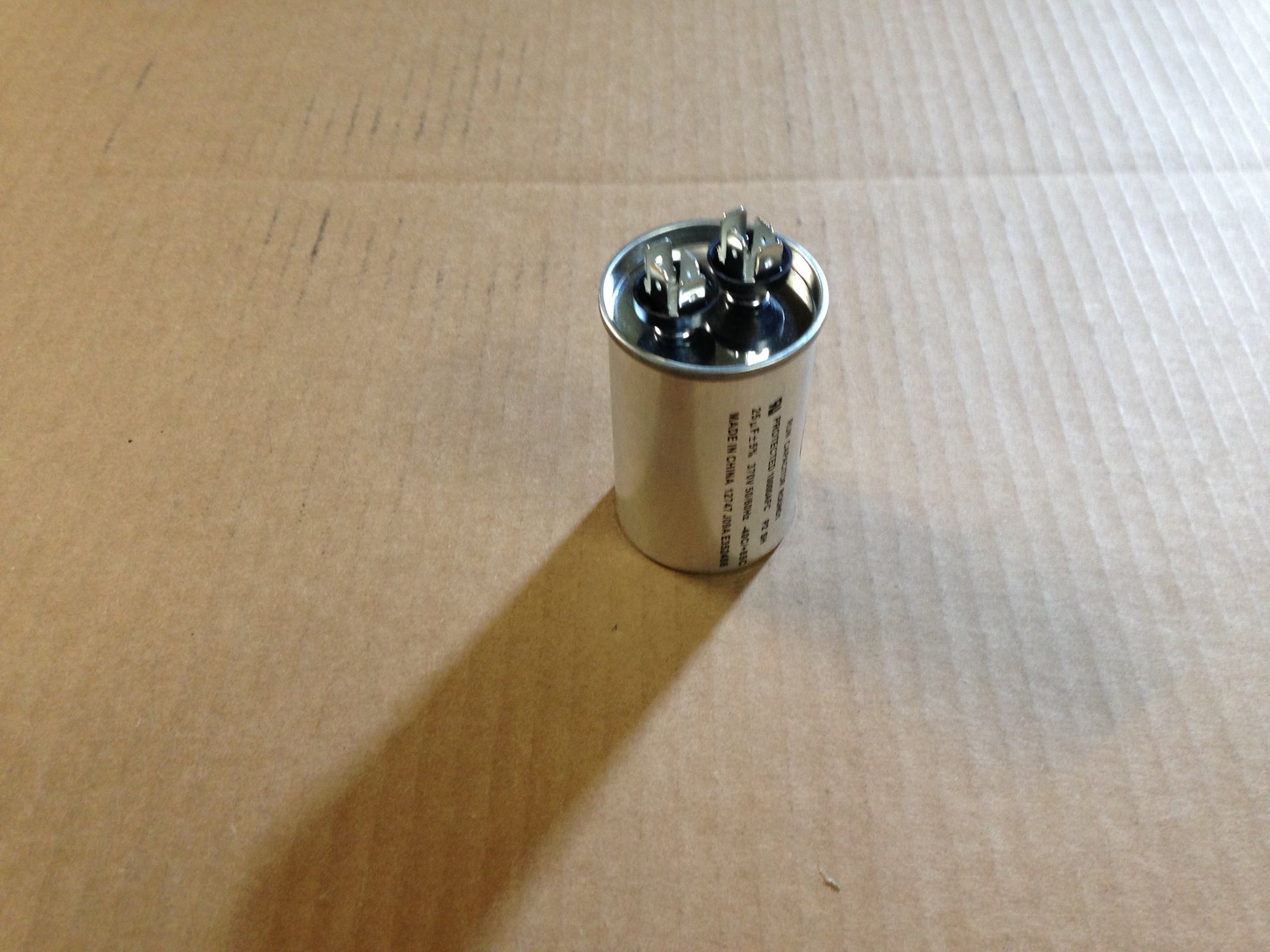 25uF X 370V ROUND RUN CAPACITOR, 50-60