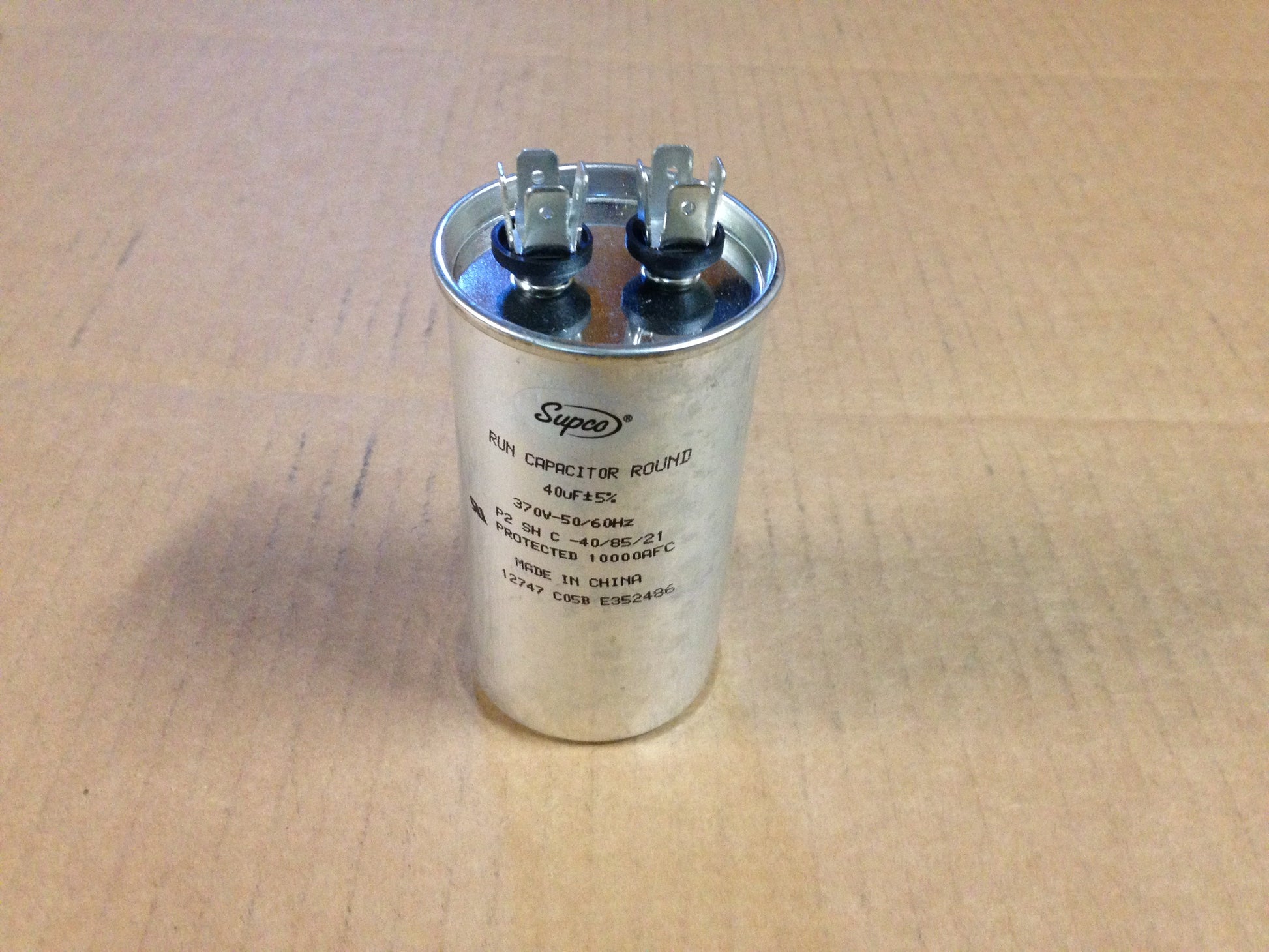 40uF X 370V ROUND RUN CAPACITOR, 50-60