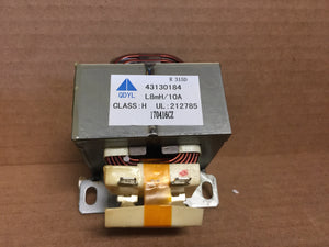 TRANSFORMER; L8mH/ 10A, CLASS:H UL 212785