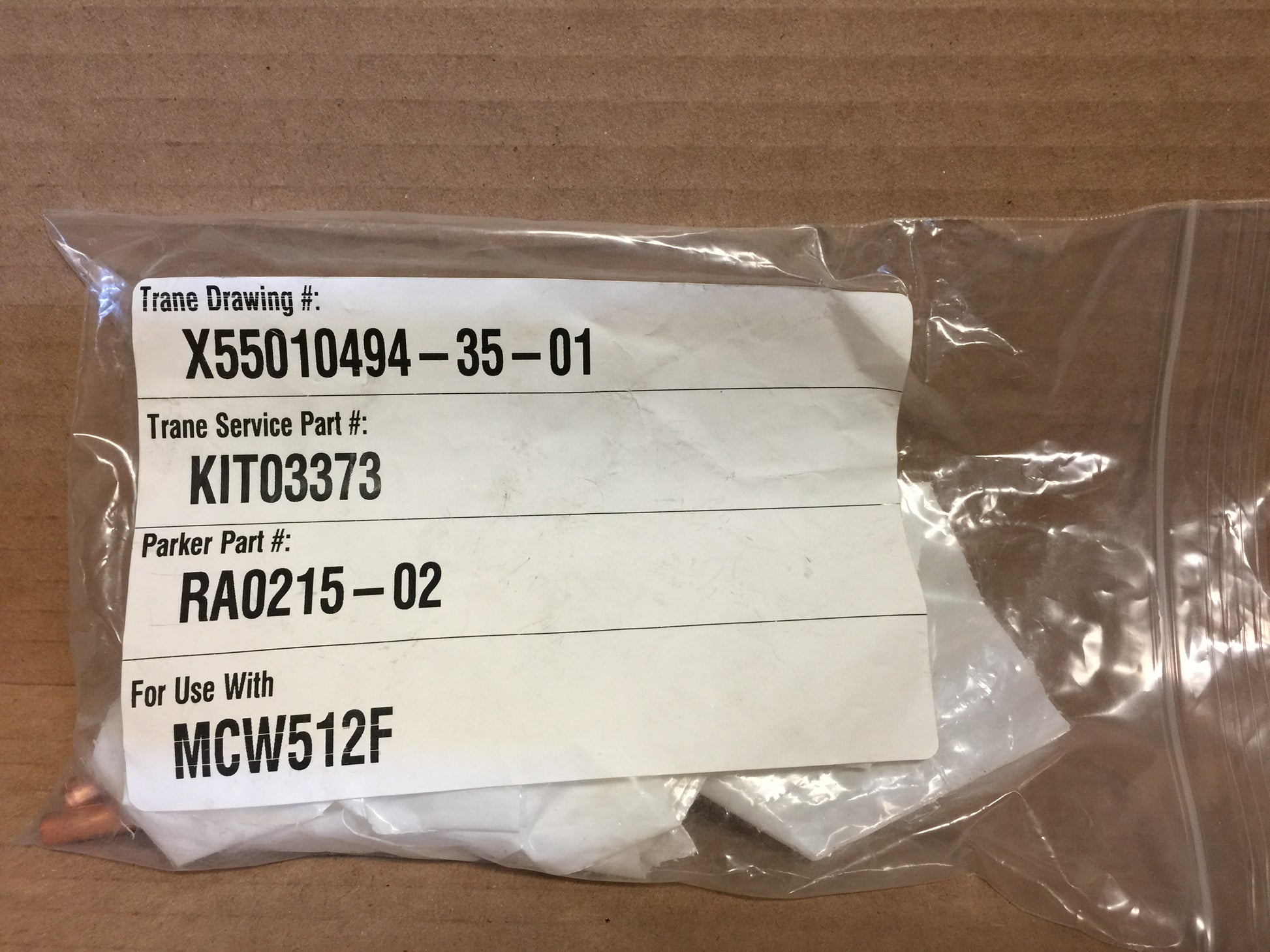 KIT; FLOW CONTROL "B" STYLE RESTRICTOR, FOR USE WITH MCW512F