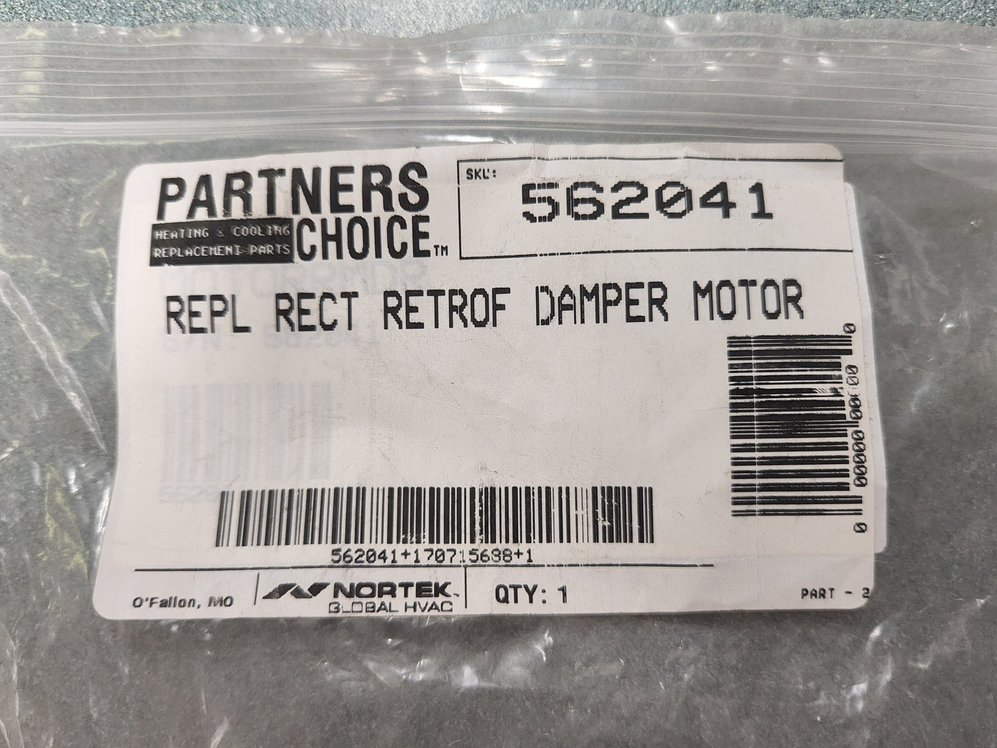 REPLACEMENT RECT RETROF DAMPER MOTOR