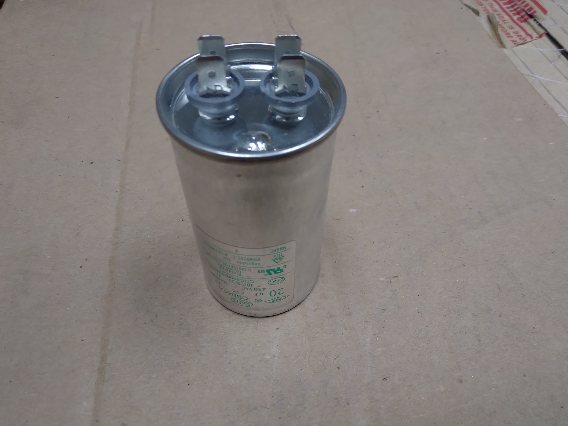 20UF X 450 VAC ROUND RUN CAPACITOR