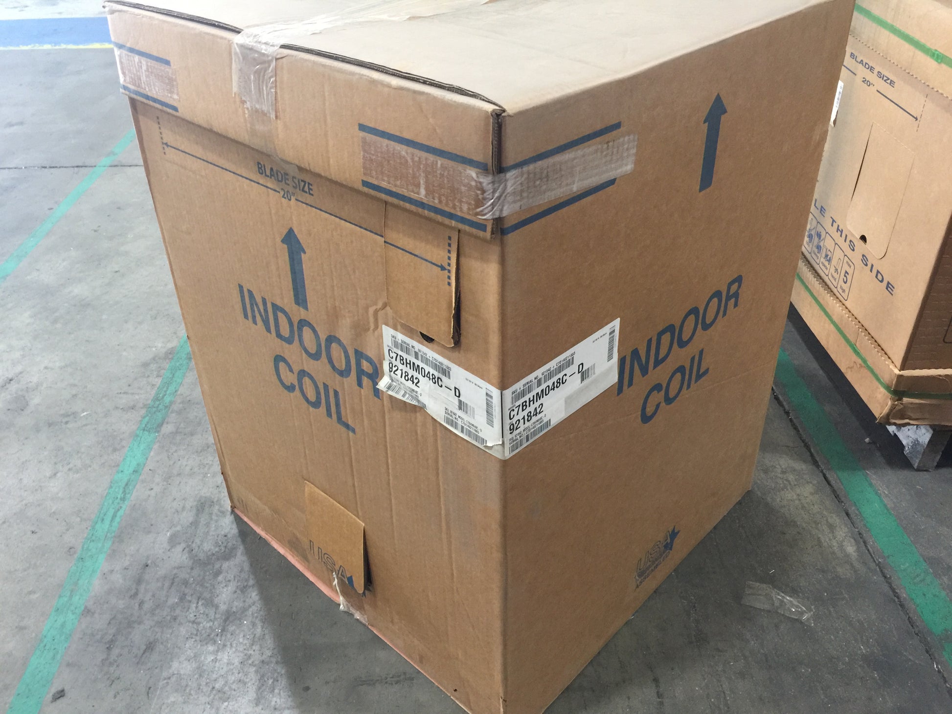 4 TON AC/HP HORIZONTAL CASED "A" MICRO-CHANNEL COIL R-410A CFM 1300