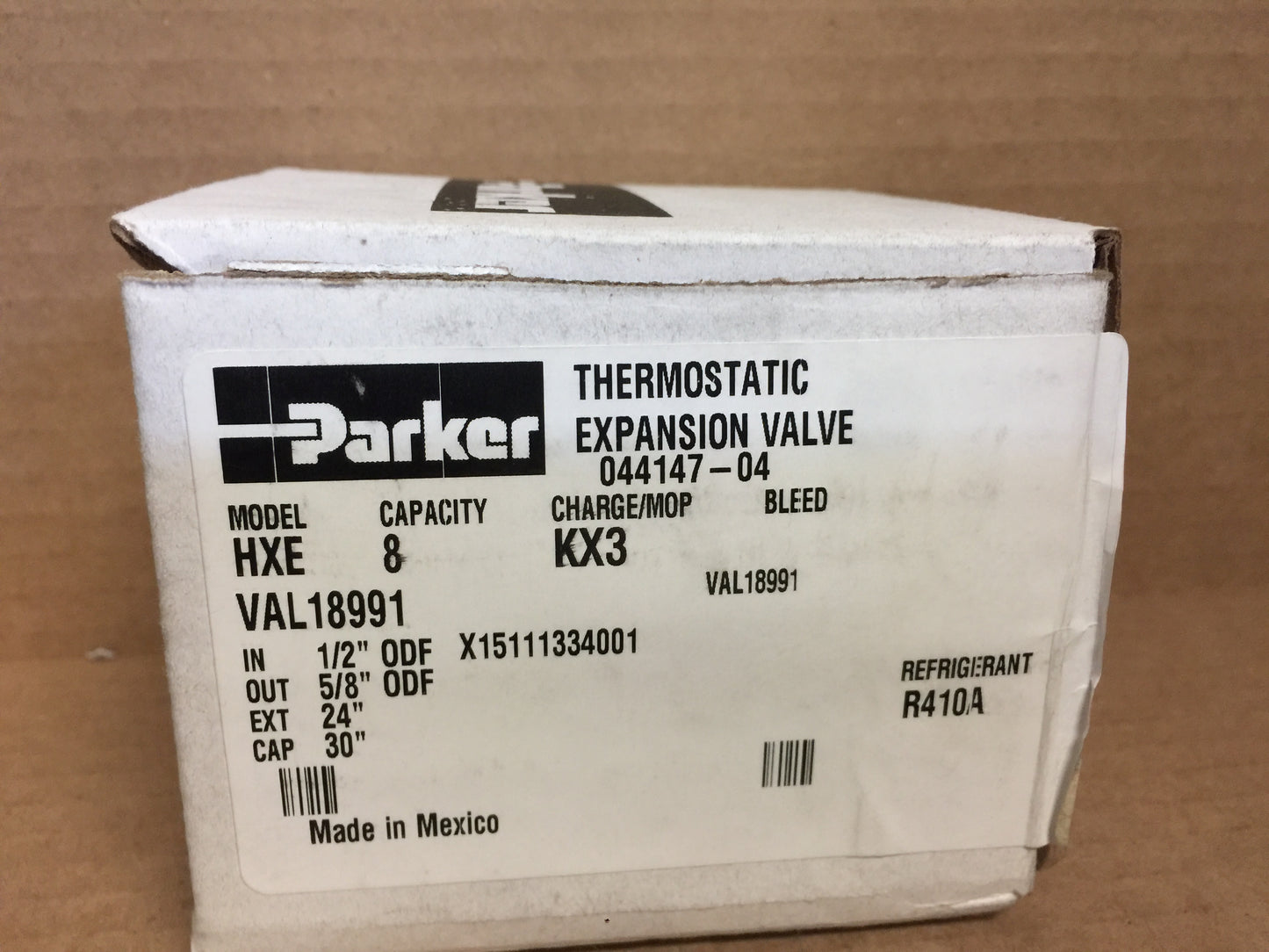 8 TON THERMOSTATIC EXPANSION VALVE; R-410A