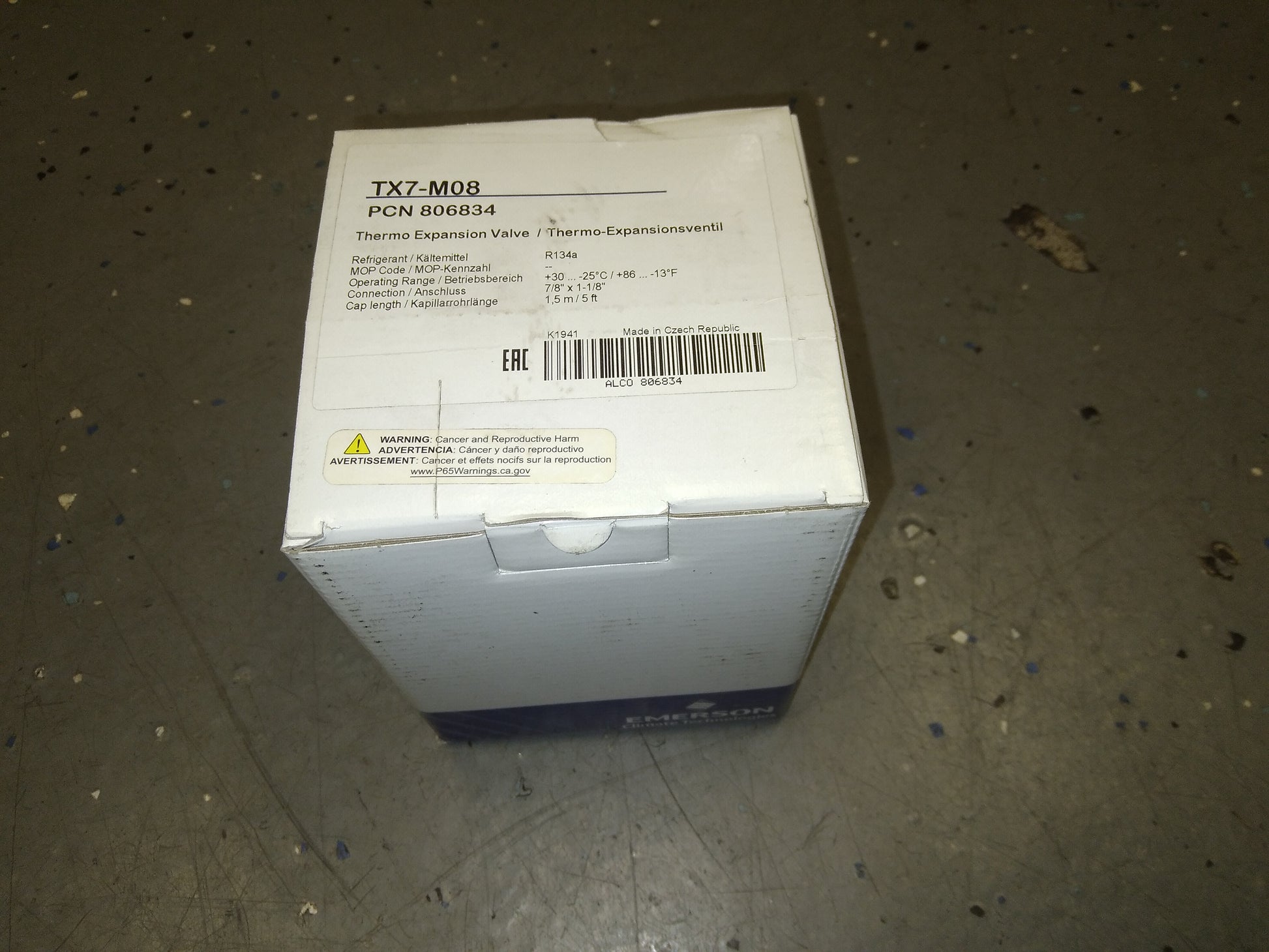 THERMOSTATIC EXPANSION VALVE 17 TON R134A