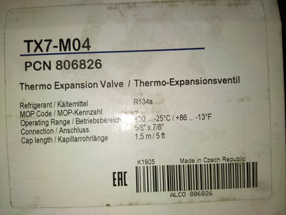 THERMOSTATIC EXPANSION VALVE 5 TON R134A