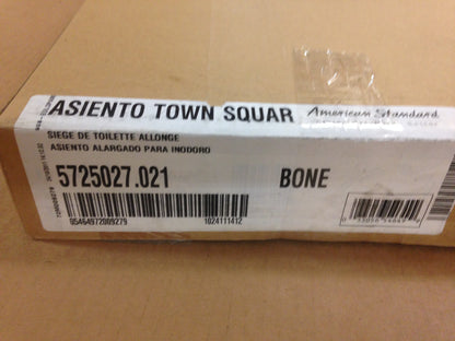 TOWN SQUARE ELONGATED TOILET SEAT, COLOR:BONE