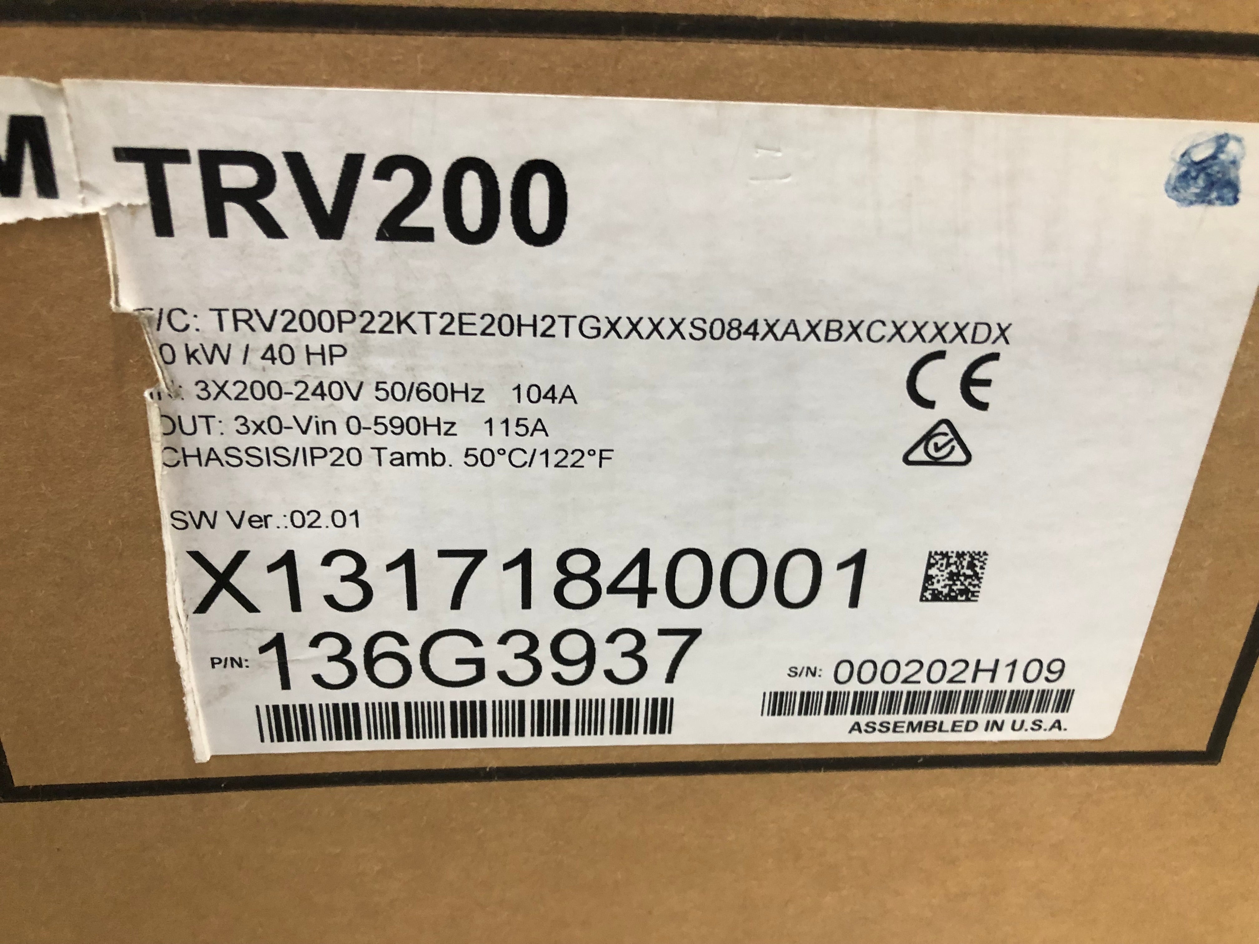 TR200 Series Variable Frequency Drive 200-240/50-60/3 – Surplus City