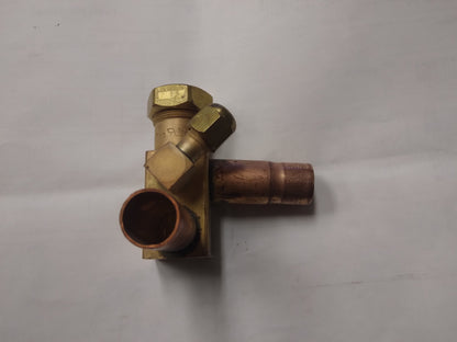 5/8" ODF SERVICE VALVE WITH 1/4" 90 DEGREE ACCESS PORT