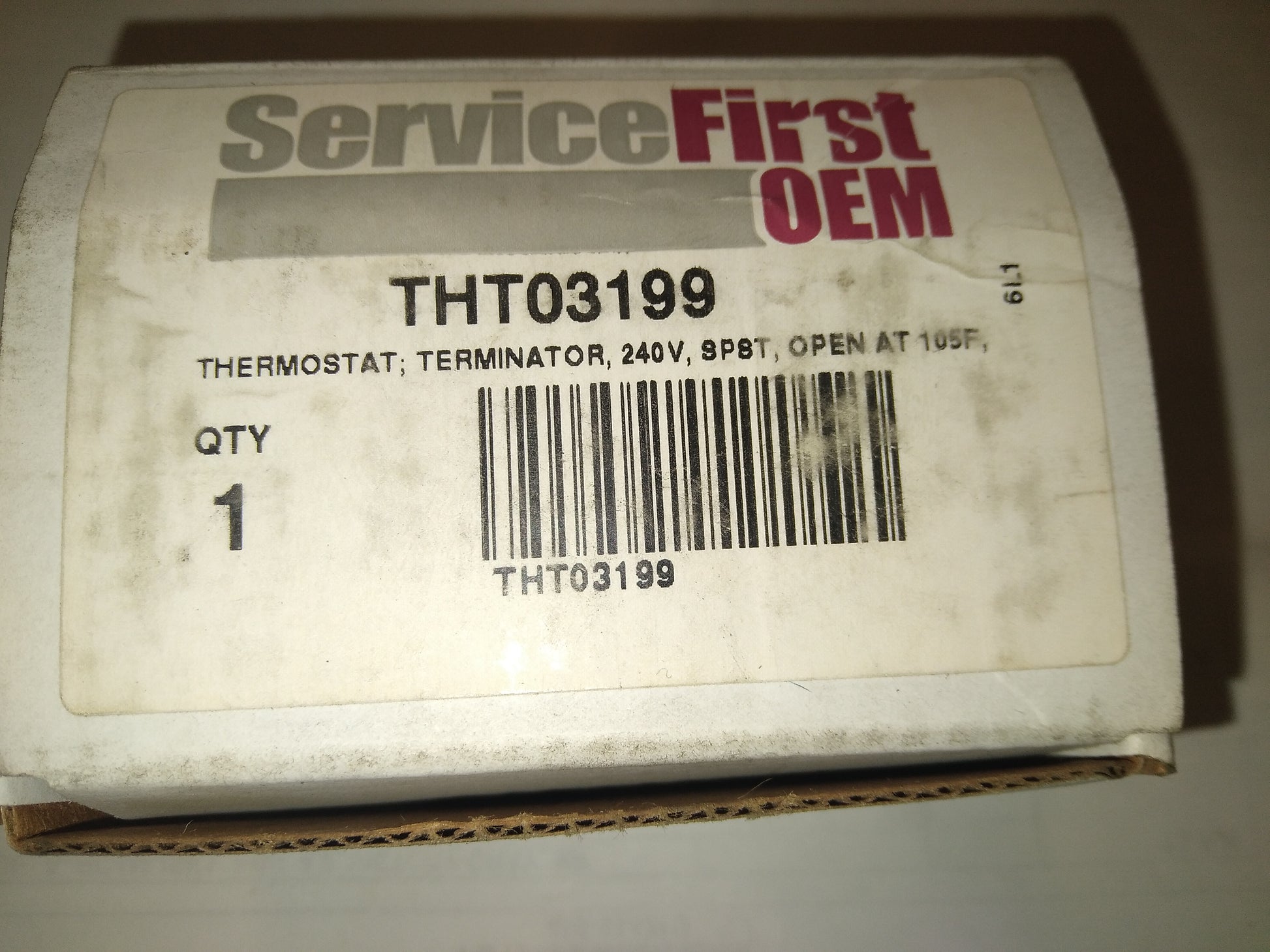 THERMOSTAT;TERMINATOR,240V,SPST,OPENS AT 105F