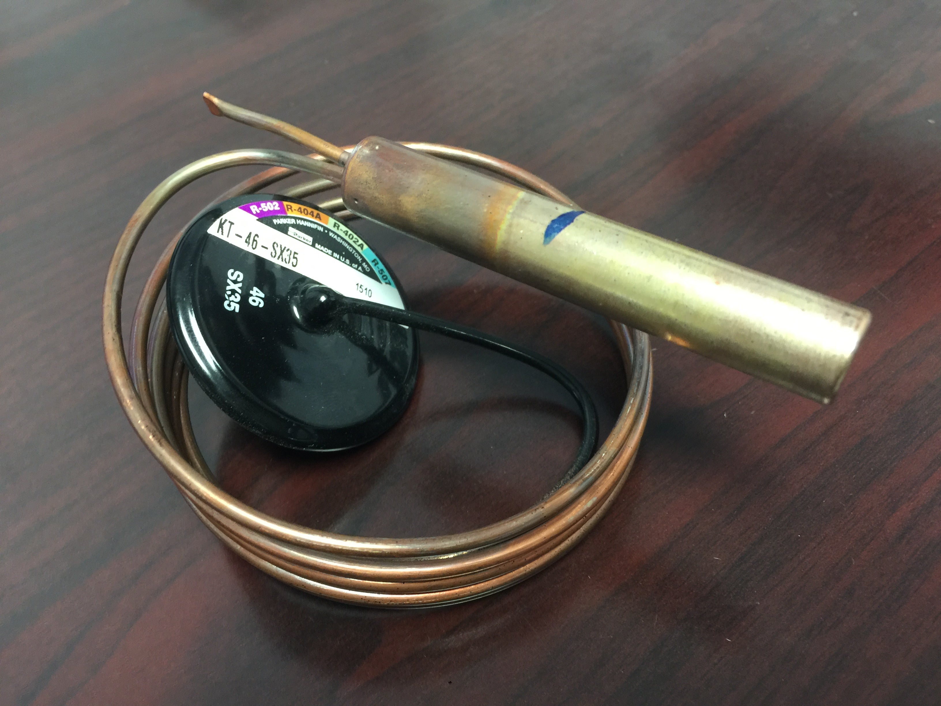 Valve; Thermostatic Expansion Head Power Element, R-502, R-404A, R