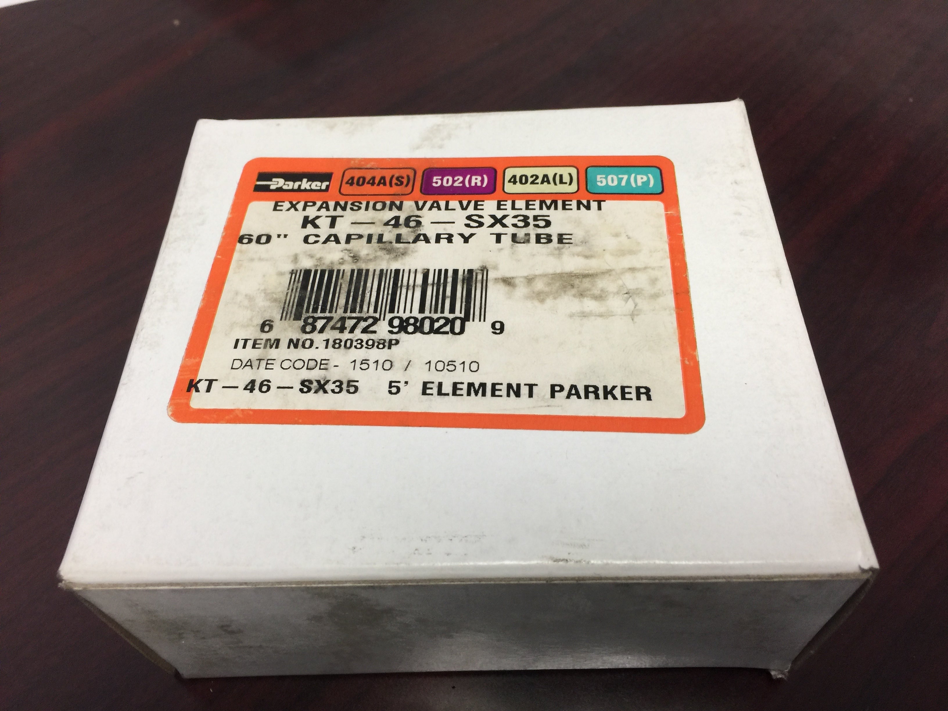 Valve; Thermostatic Expansion Head Power Element, R-502, R-404A, R