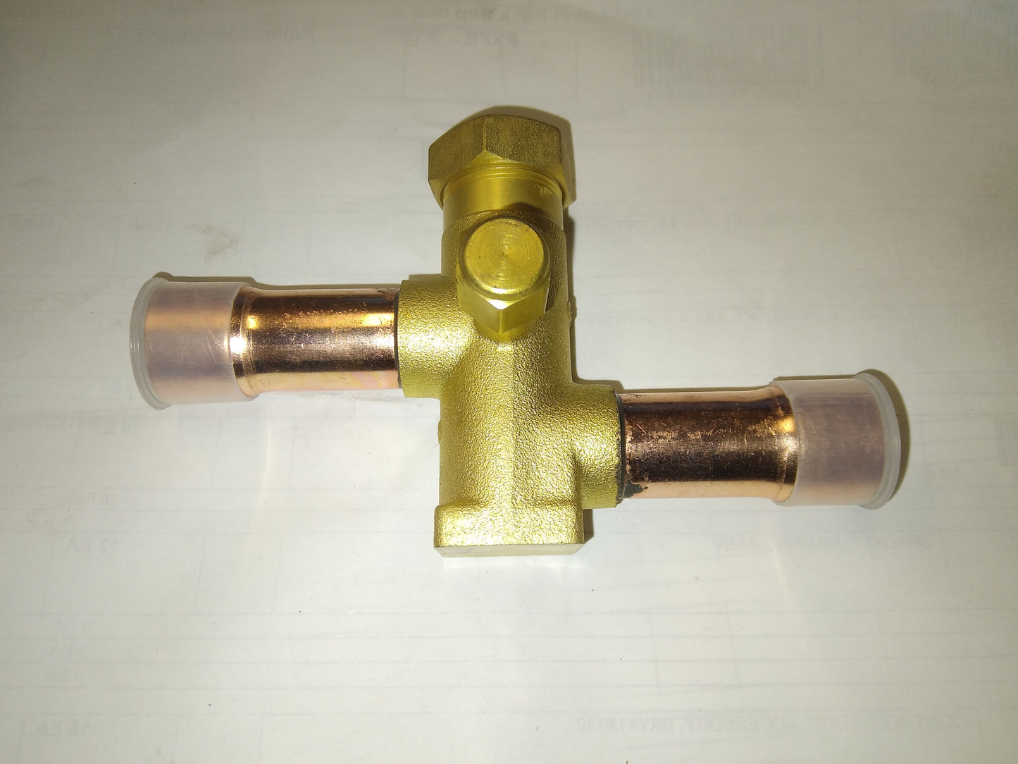 3/4"ODF SUCTION LINE SERVICE VALVE WITH 1/4" ACCESS PORT R-22 