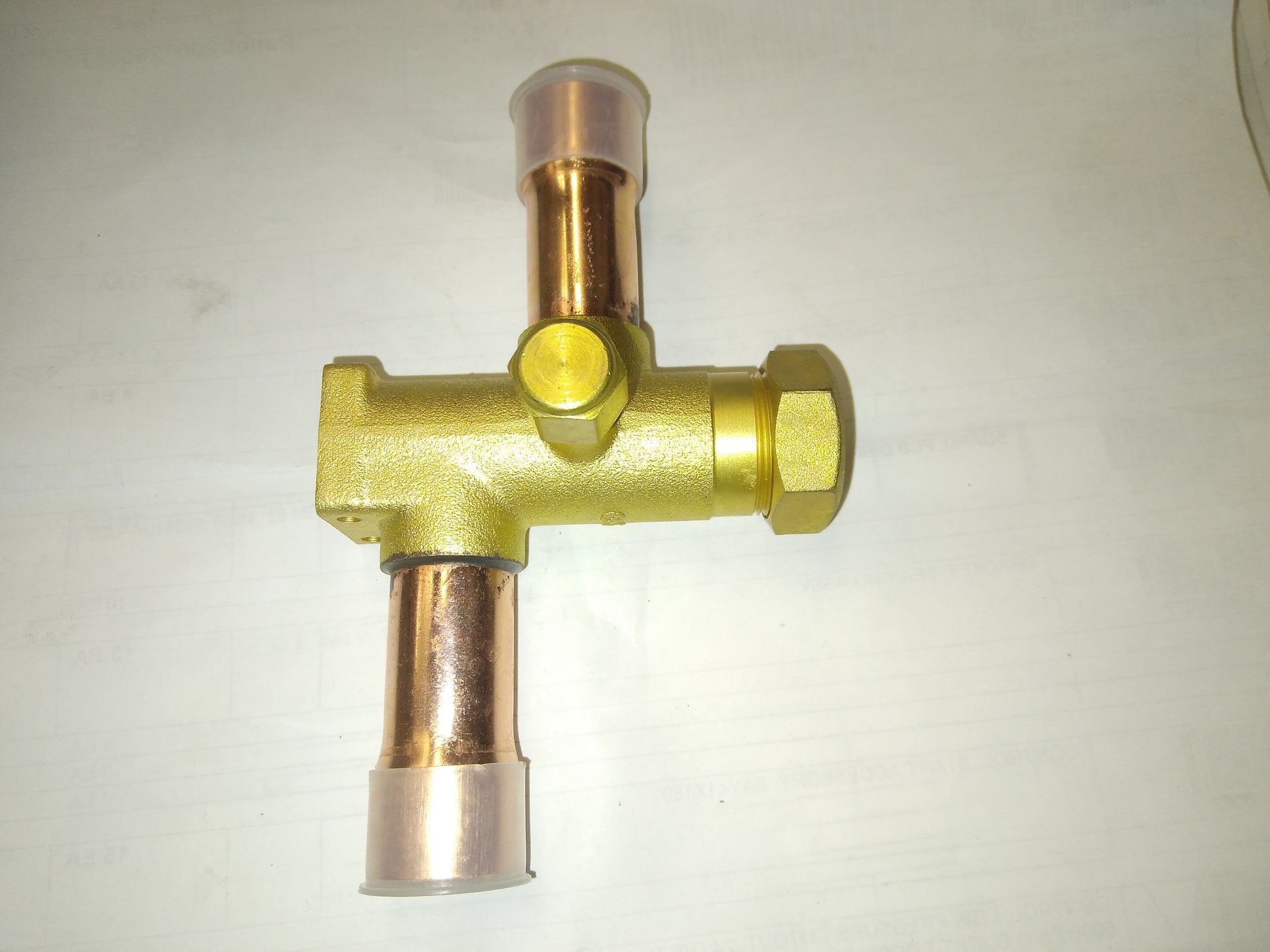 3/4"ODF SUCTION LINE SERVICE VALVE WITH 1/4" ACCESS PORT R-22 