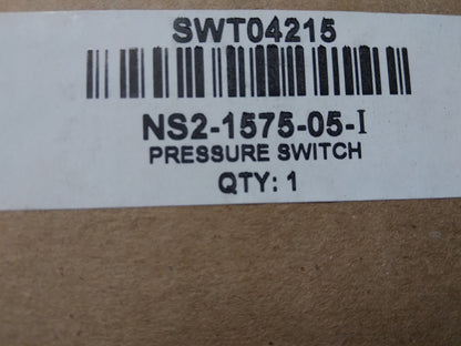 PRESSURE SWITCH .45"WC, 1-PORT, SPST, 28VA AT 24VAC, NORMALLY OPEN