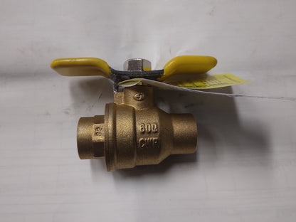 1/2" X 1/2" ODF 2 WAY BALL VALVE 600 CWP