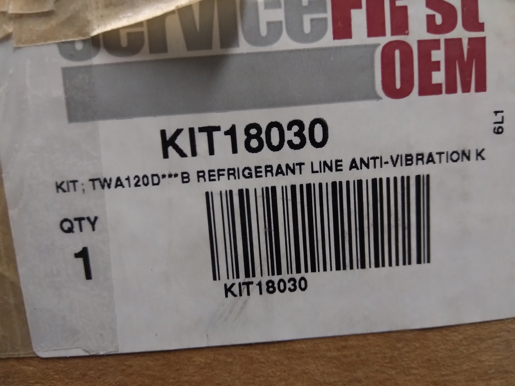 REFRIGERANT LINE ANTI-VIBRATION KIT FOR "TWA120D***B" SERIES COMPRESSORS 