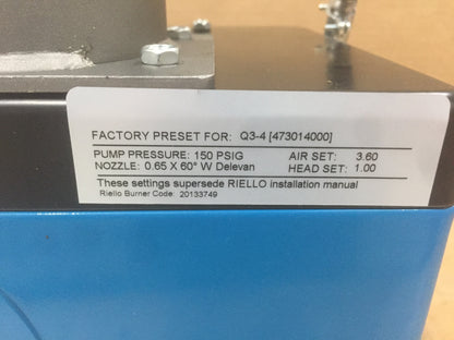 RIELLO 40 SERIES F3-Q3-4 CONVERSION OIL BURNER