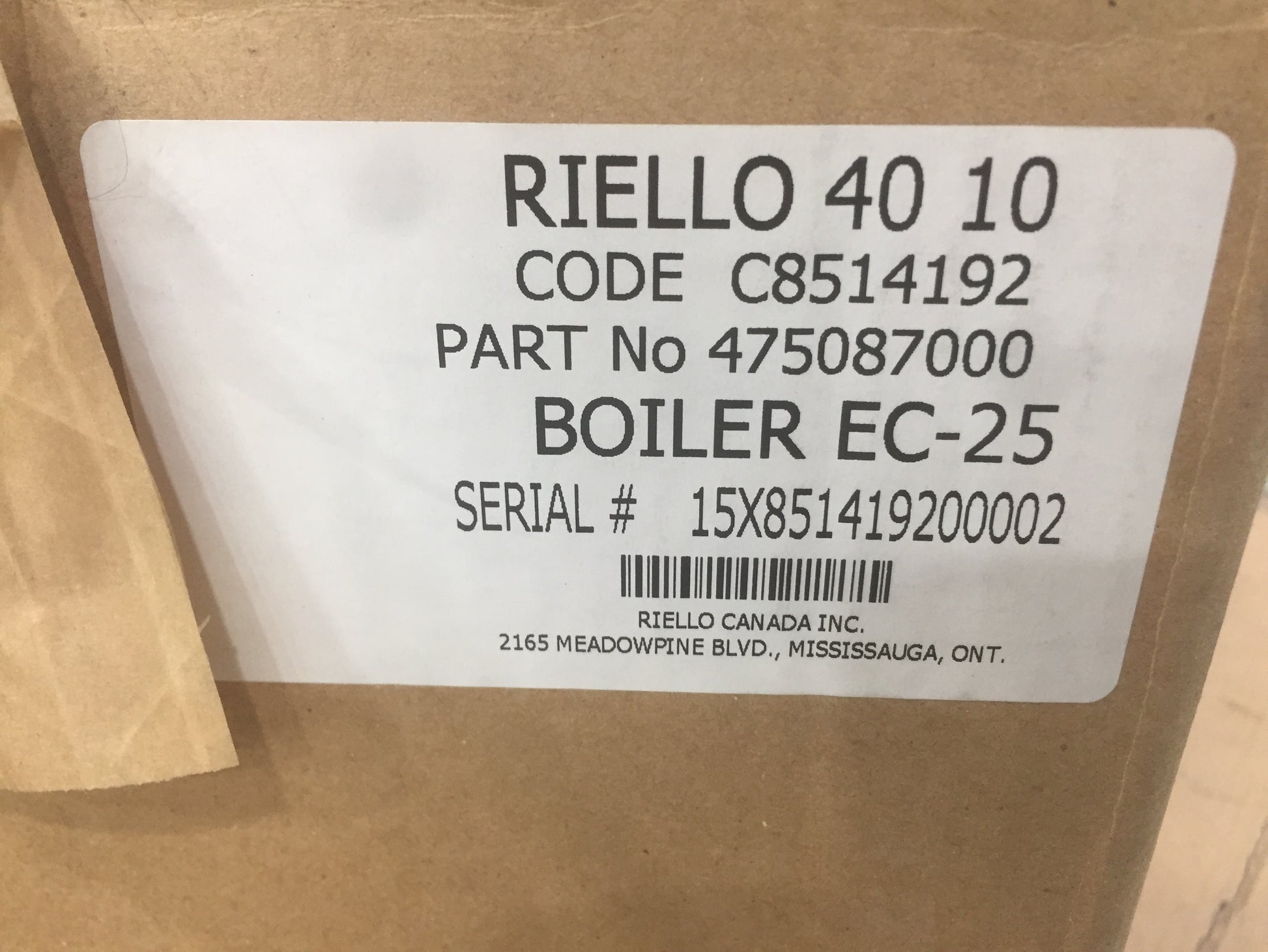 RIELLO 40 SERIES F10 CONVERSION OIL BURNER