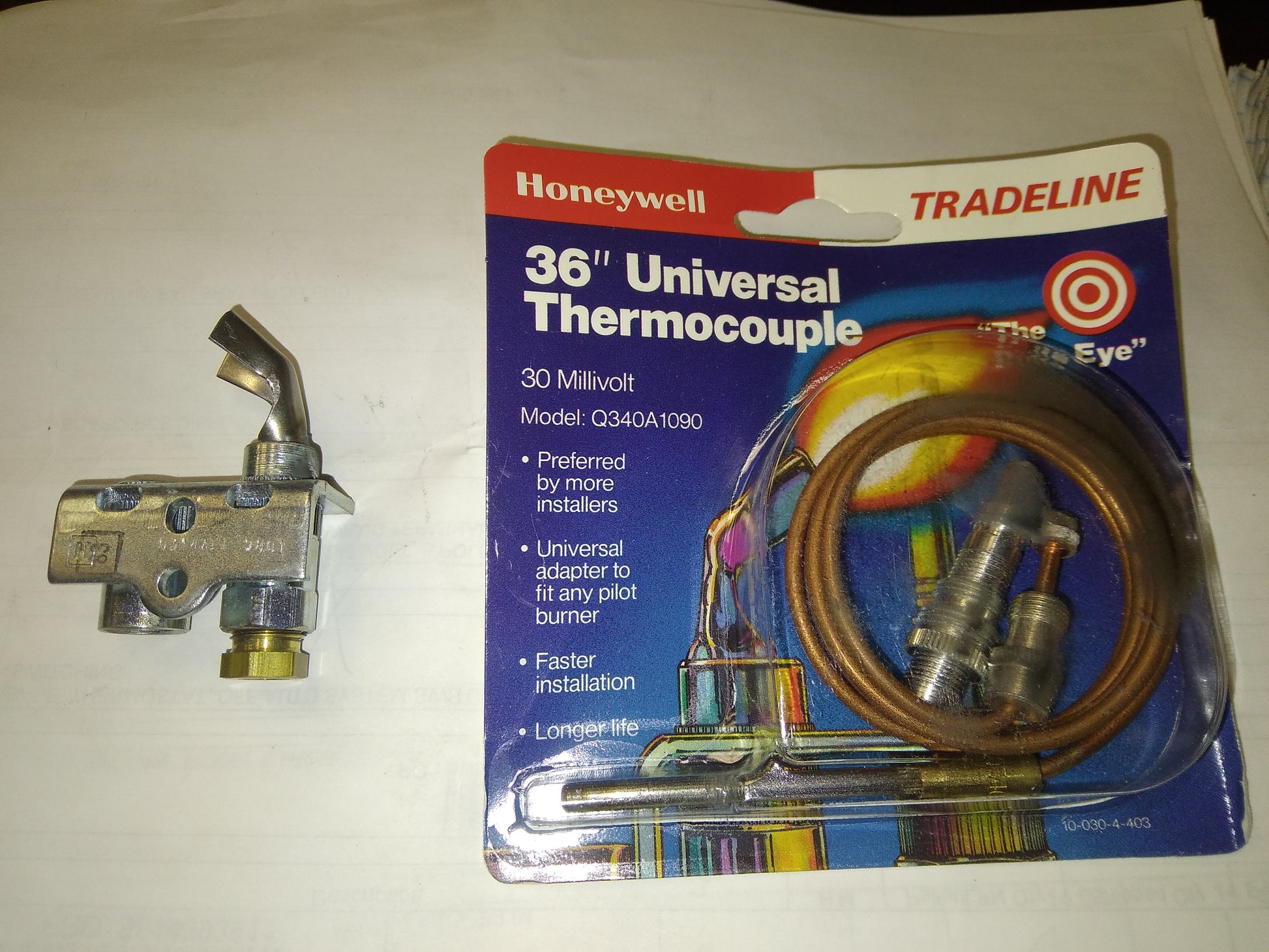 PILOT AND THERMOCOUPLE ASSEMBLY 