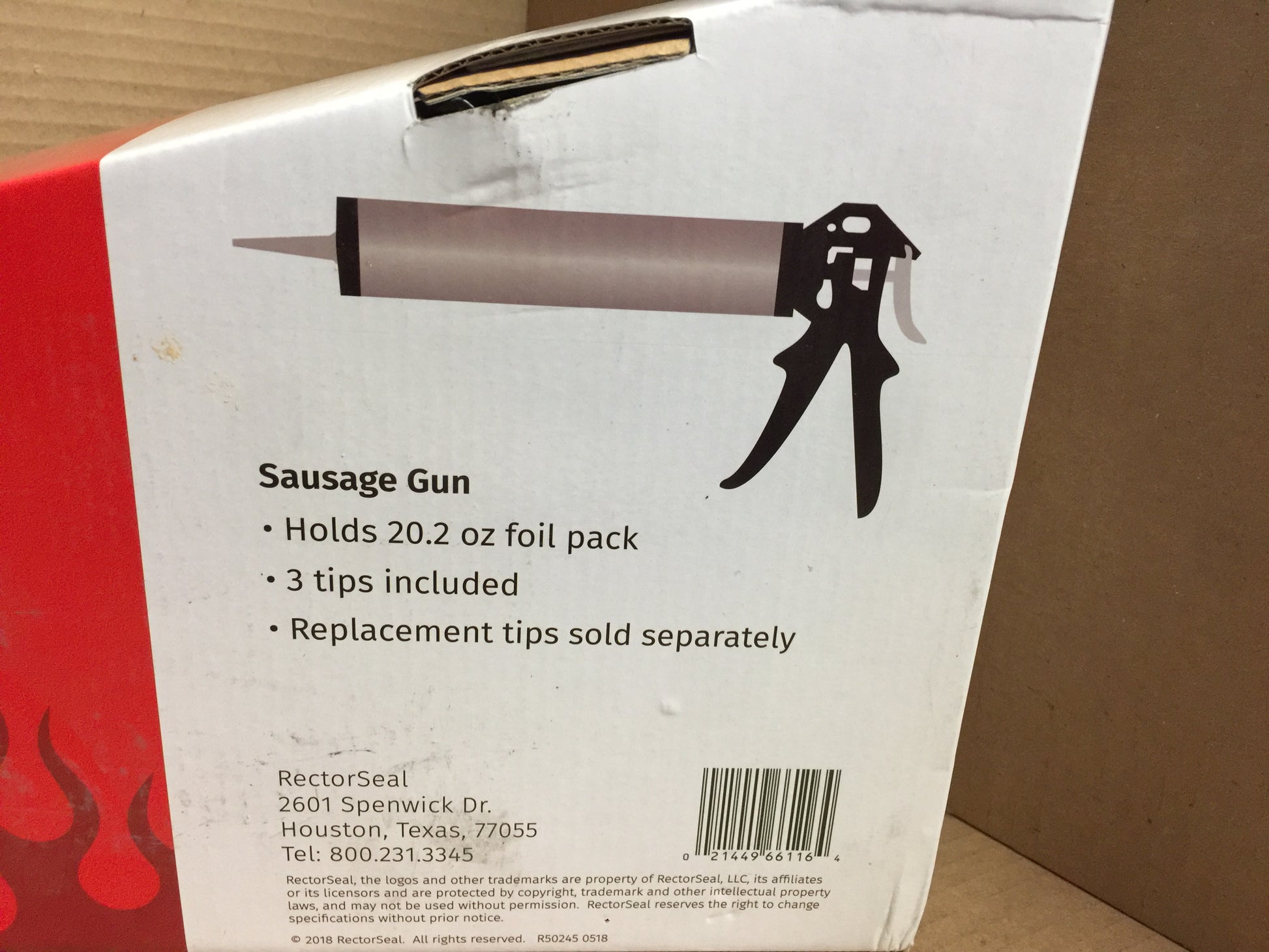 FOIL PACK SAUSAGE CAULKING GUNÂ ; 20.2 OZ  BLACK