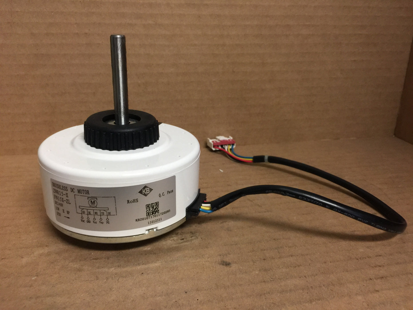 MOTOR; FAN, BRUSHLESS, DC, 140V, 15W