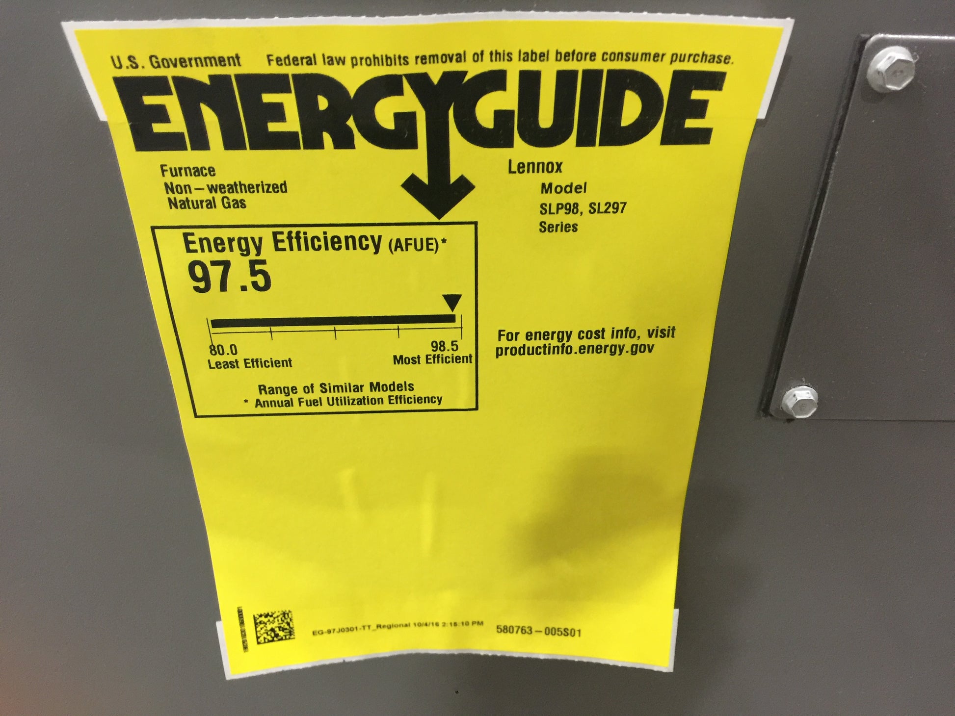 88,000 BTU 2 STAGE DOWNFLOW ECM NATURAL GAS COMMUNICATING FURNACE, 98% AFUE, 115/60/1