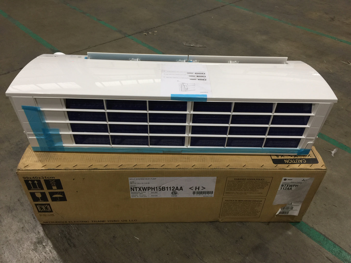 14,000 BTU SINGLE ZONE HIGH-WALL INVERTER-DRIVEN INDOOR HEAT PUMP MINI SPLIT UNIT, 208-230/60/1, R-410A, 22 SEER