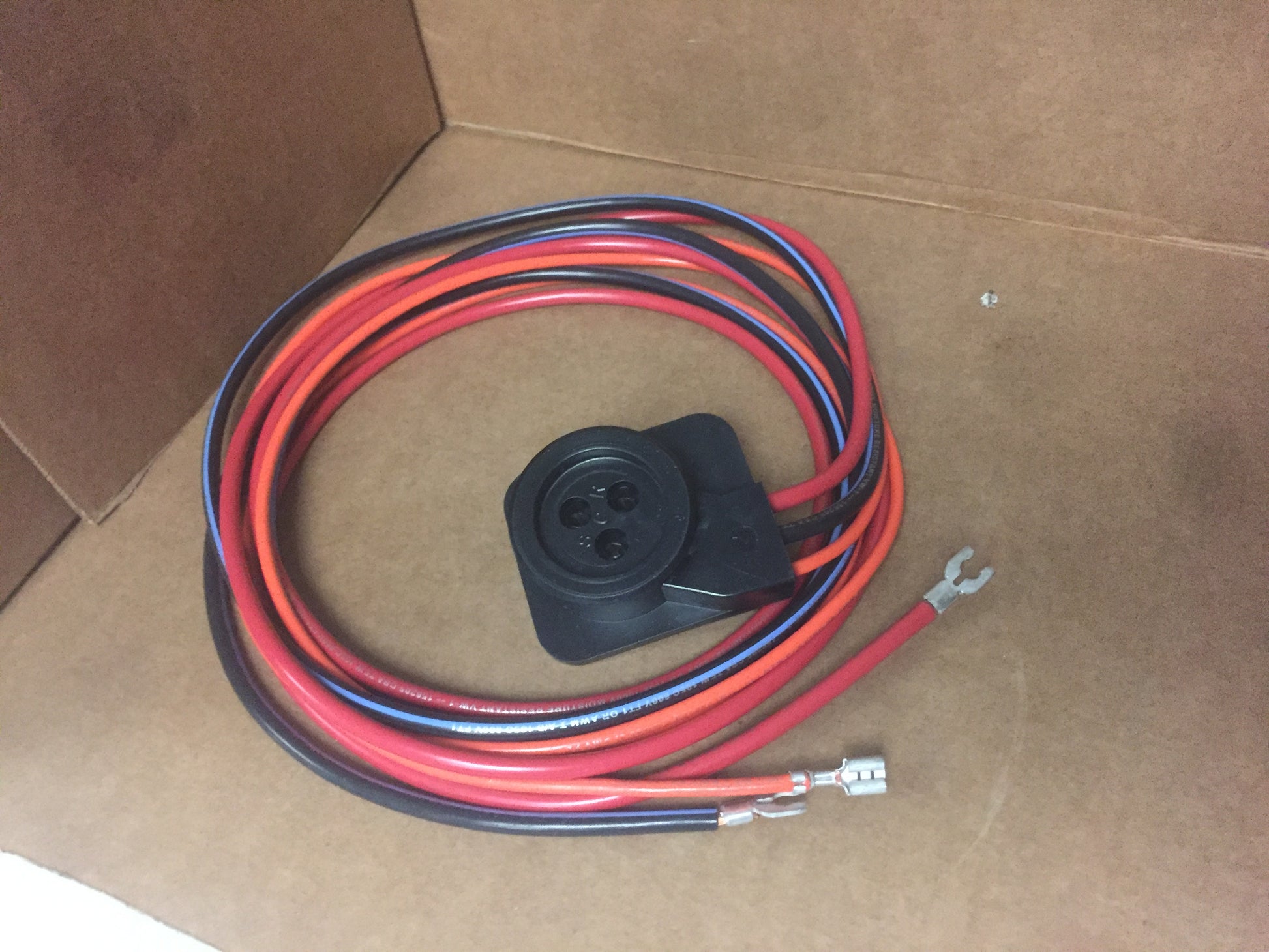 SCROLL COMPRESSOR HARNESS PLUG, BK/BL, OR, RD WIRES, 64 IN LENGTH