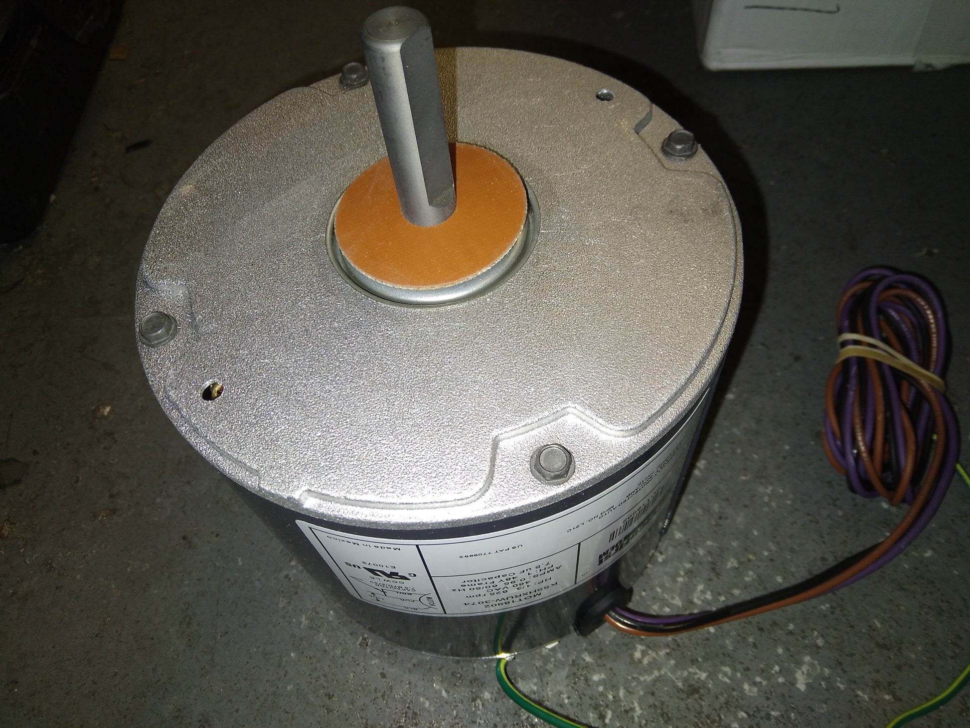 1/3HP CONDENSER FAN MOTOR 460/60/1 RPM:825/1-SPEED