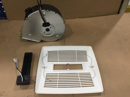 BATHROOM EXHAUST FAN/LIGHT FINISH PACK; 80 CFM