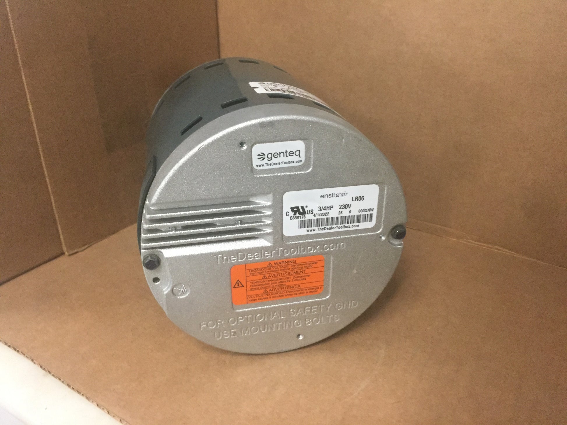 3/4 HP ECM BLOWER MOTOR, 208-230/50-60/1, RPM:1050