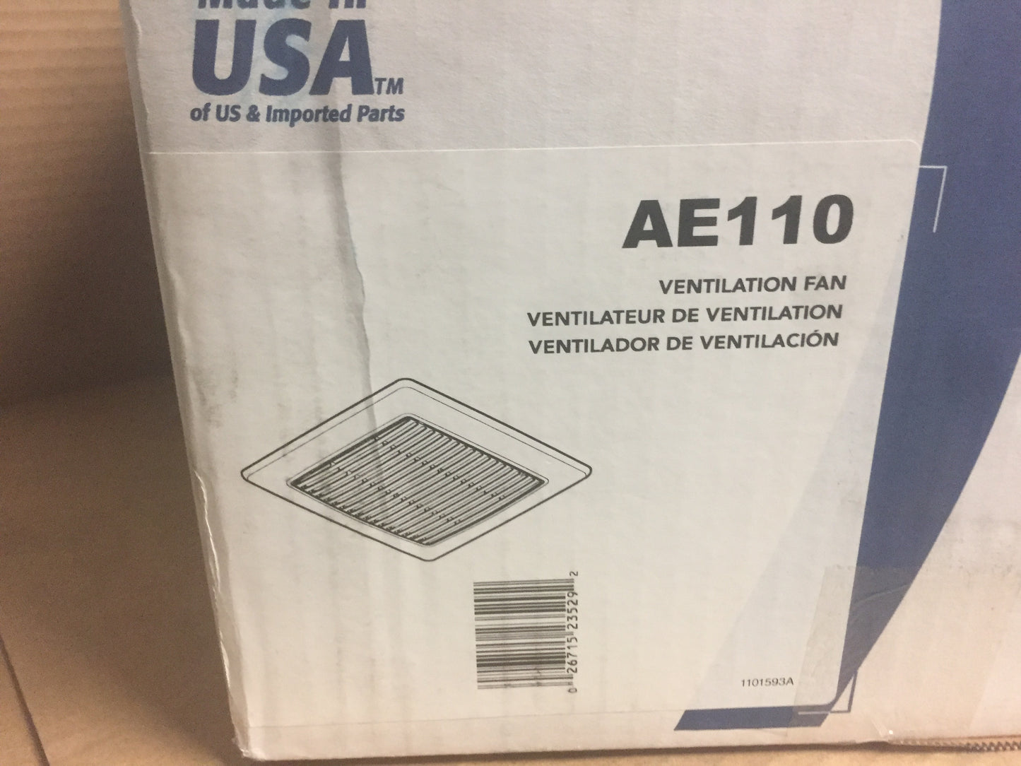 ROOMSIDE/FLEX SERIES VENTILATION FAN 110 CFM 120/60/1