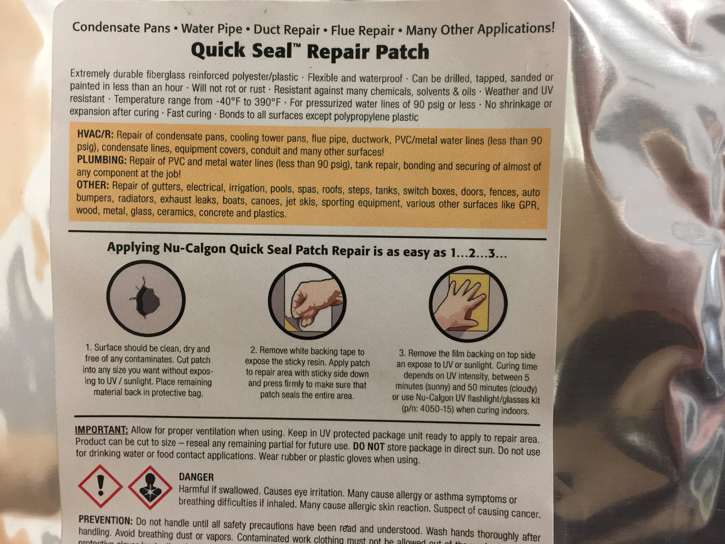 QUICK SEAL REPAIR PATCH