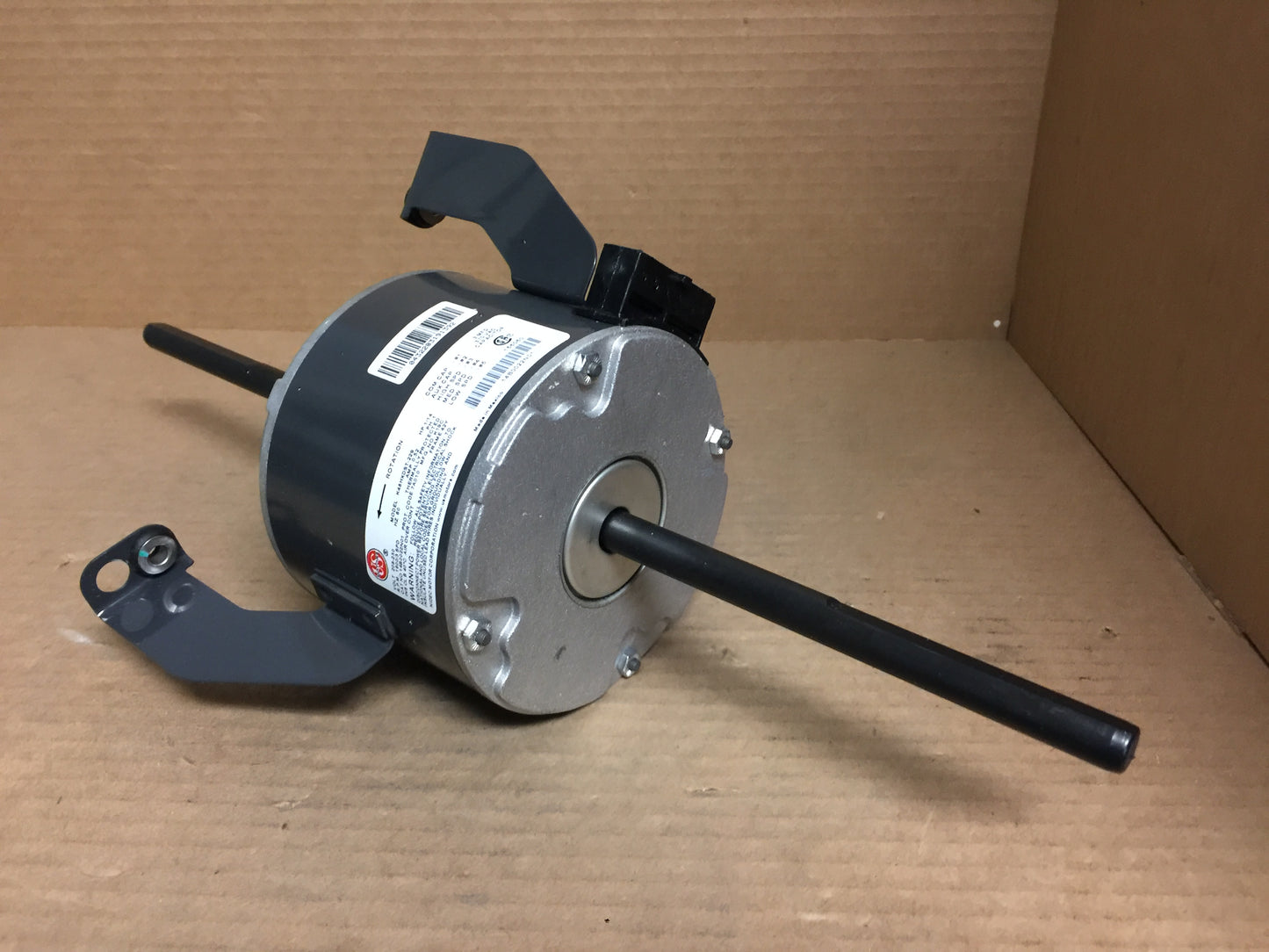 1/14 HP PSC Fan Motor; 208-230/60/1, RPM 1600, 3 Speed, Double Shaft