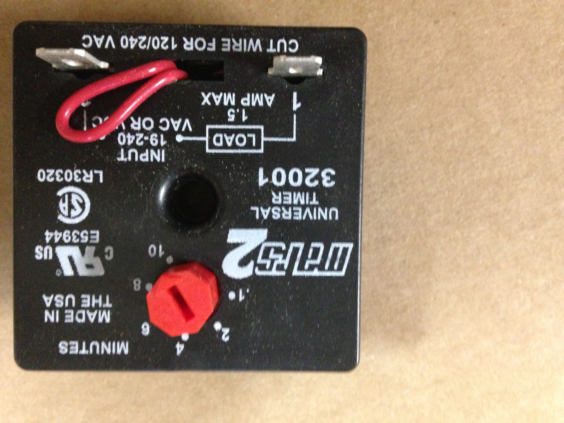 SOLID STATES DELAY-ON-BREAK TIMER 19 - 240VAC,6 SEC. TO 10 MIN.DELAY