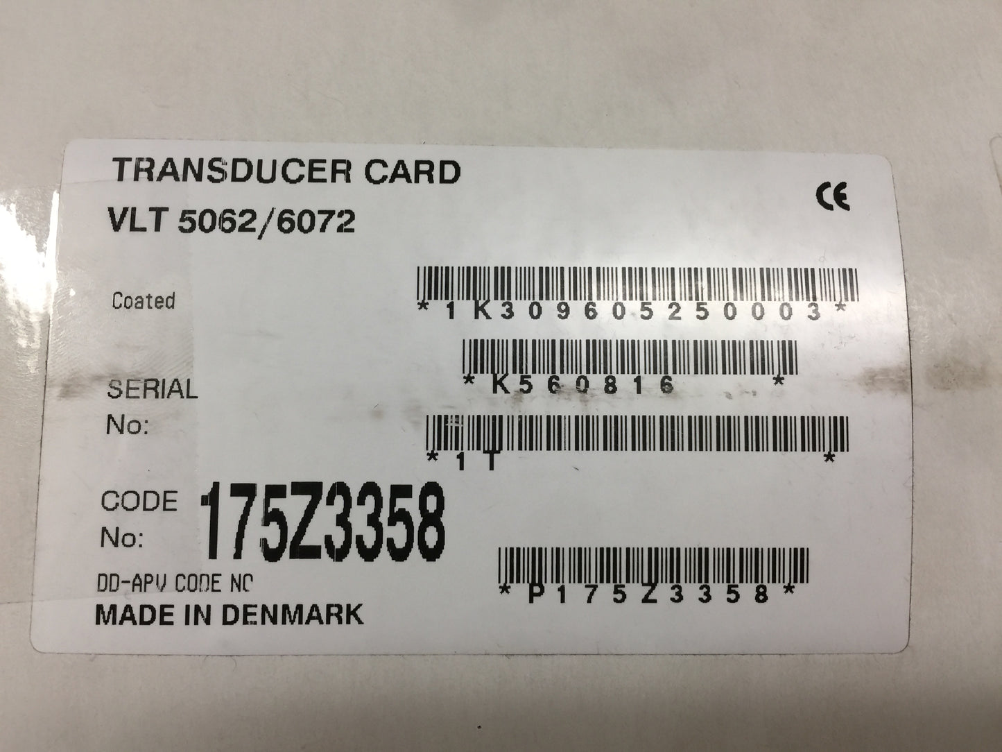 RELAY TRANSDUCER BOARD; SPARE RELAY CARD, VLT5062/6072