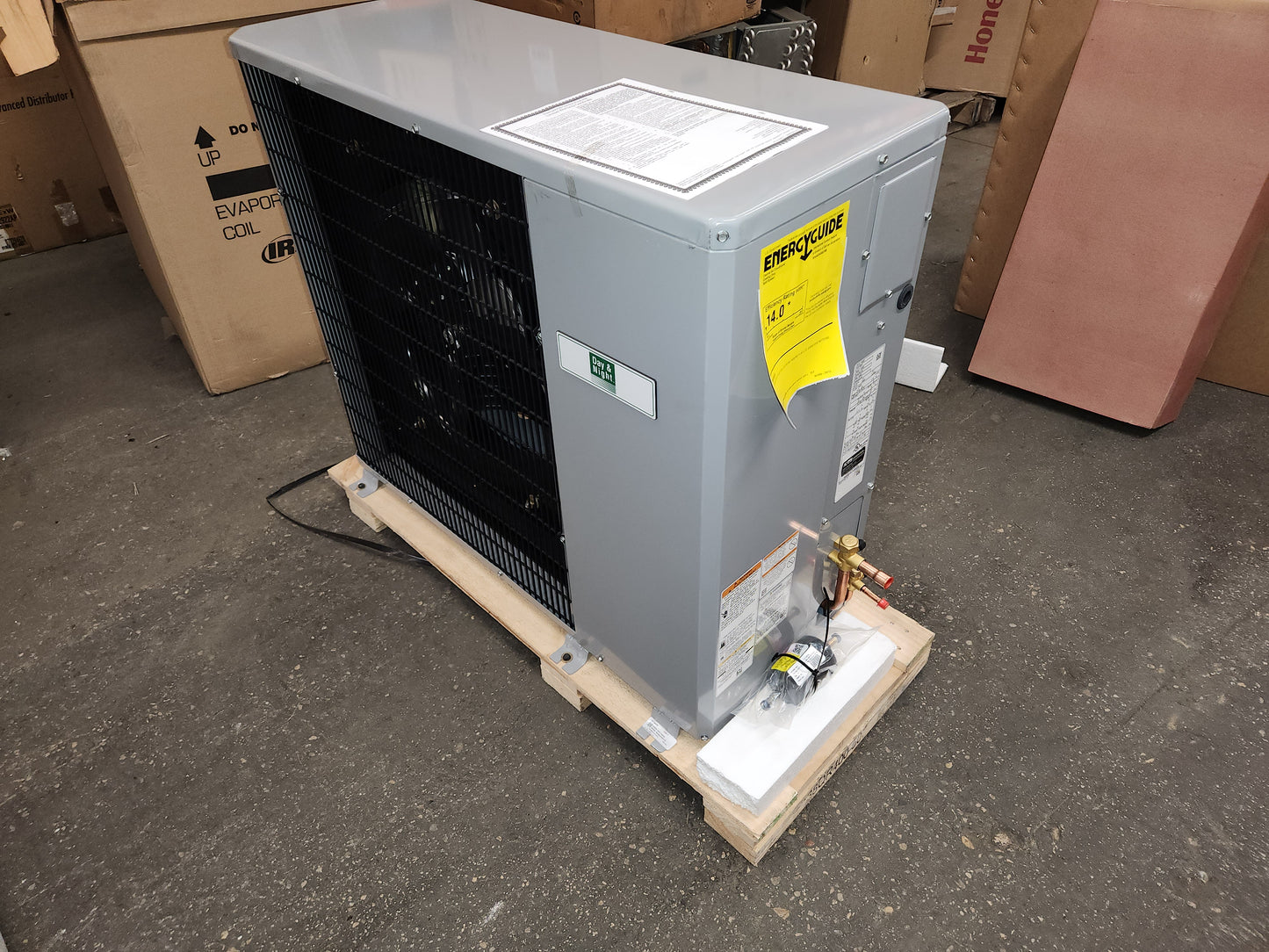 2 TON HORIZONTAL SPLIT-SYSTEM HORIZONTAL AIR CONDITIONER, 14 SEER, 208-230/60/1, R410A