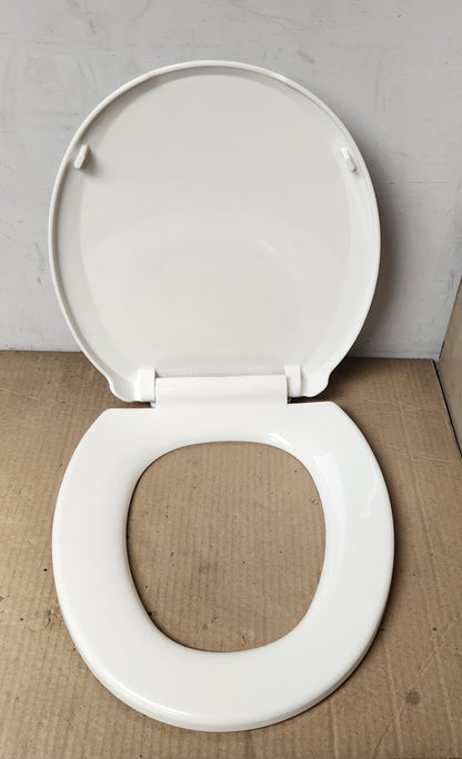 ROUND TOILET SEAT SLOW CLOSE, WHITE