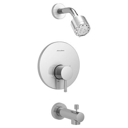 "SERIN"  BATH/SHOWER TRIM W/PRESSURE BALANCE CARTRIDGE, CHROME