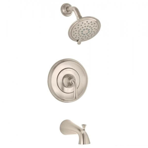 "PATIENCE" WATER SAVING PRESSURE BALANCE BATH/SHOWER TRIM W/PRESSURE BALANCE CARTRIDGE, CHROME