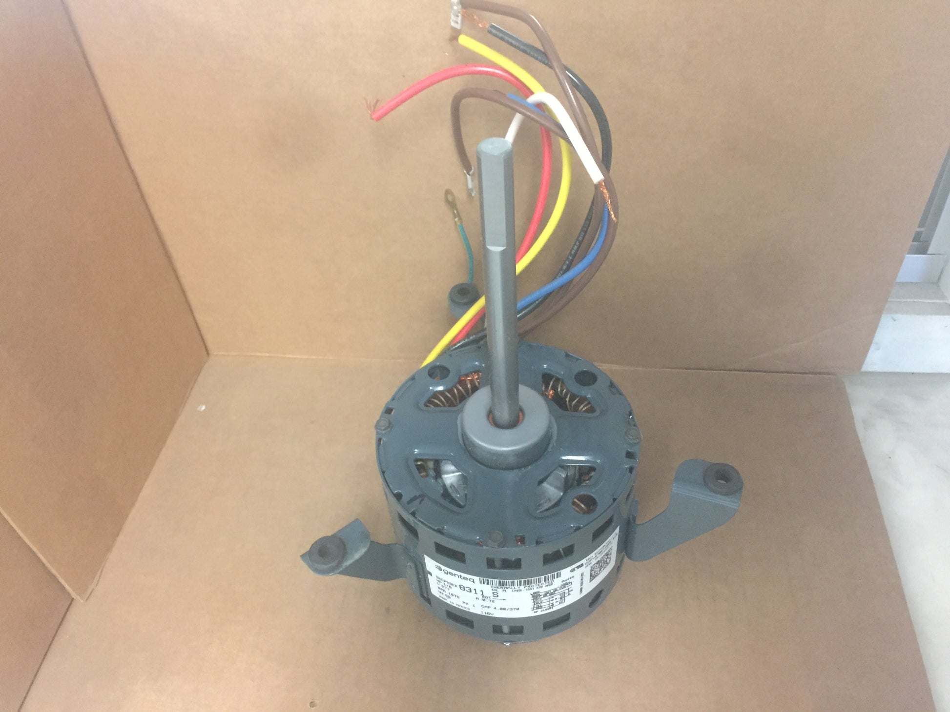 1/8 HP PSC MOTOR 277/60/1 1075 RPM 4 SPEED