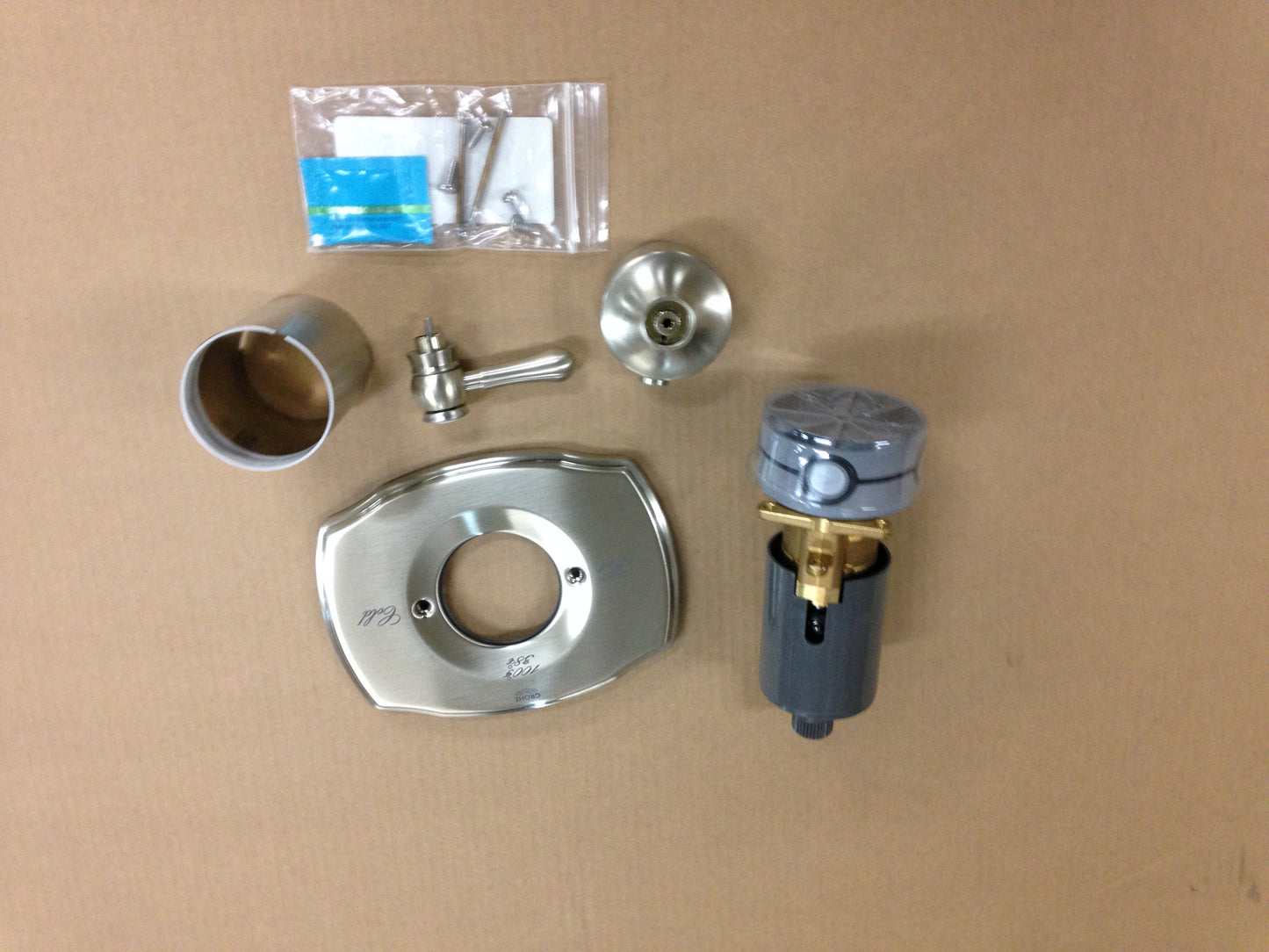 "GROHFLEX" CUSTOM THERMOSTATIC VALVE TRIM , BRUSHED NICKEL