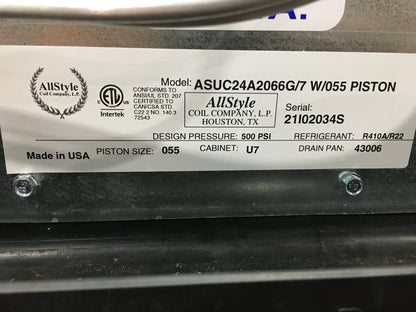 1 1/2-2 TON AC/HP UPFLOW UNCASED ALUMINUM "A" COIL, R-22/R-410A CFM 800