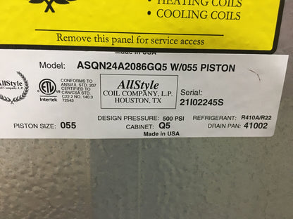 1 1/2-2 TON AC/HP UPFLOW/HORIZONTAL LEFT CASED ALUMINUM "A" COIL, R-22/R-410A CFM 800