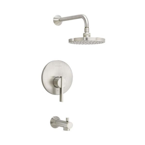 "BERWICK" BATH/SHOWER TRIM W/PRESSURE BALANCE CARTRIDGE, BRUSHED NICKEL