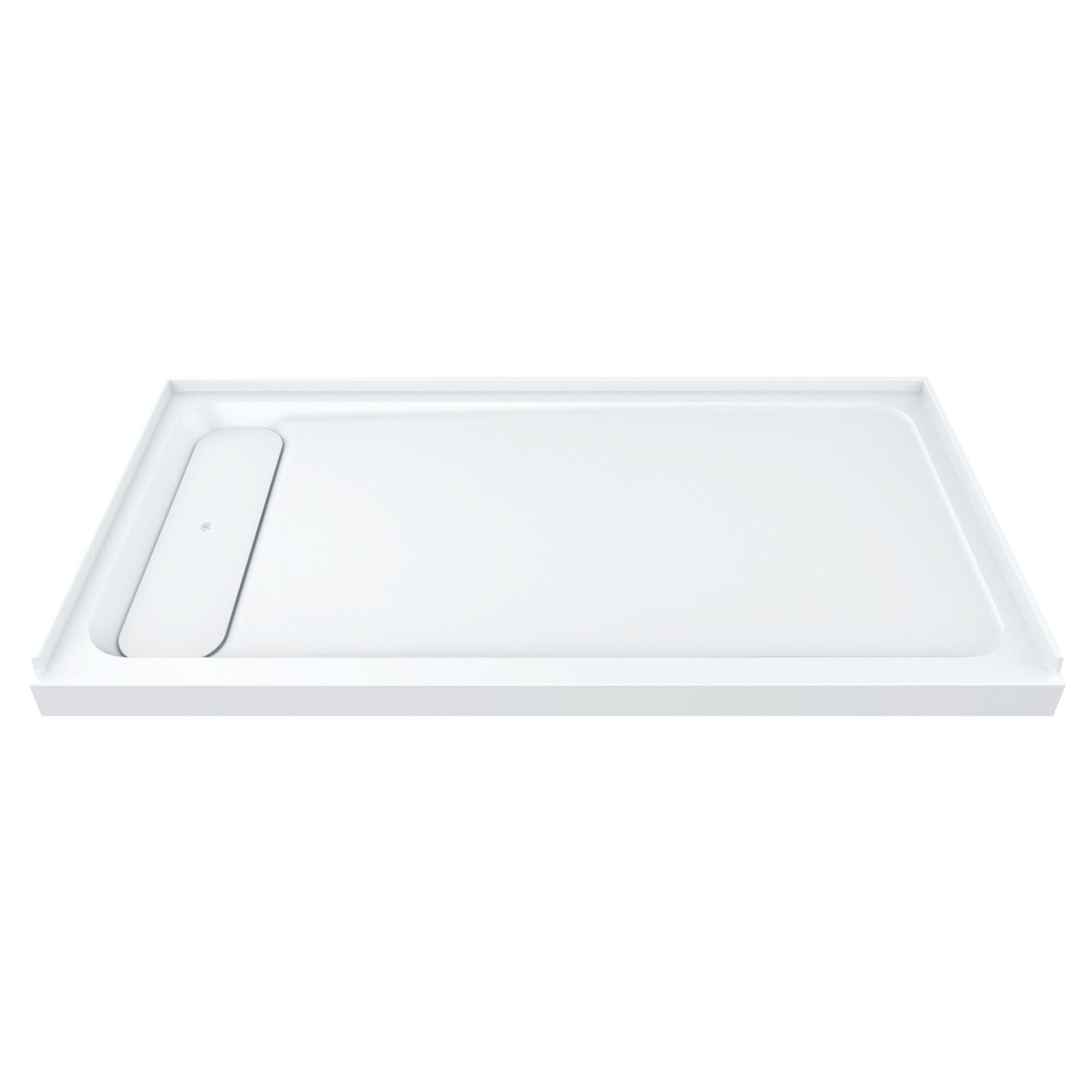 DXV MODULUS SHOWER BASE, 60" X 30", LEFT, MERINO WHITE