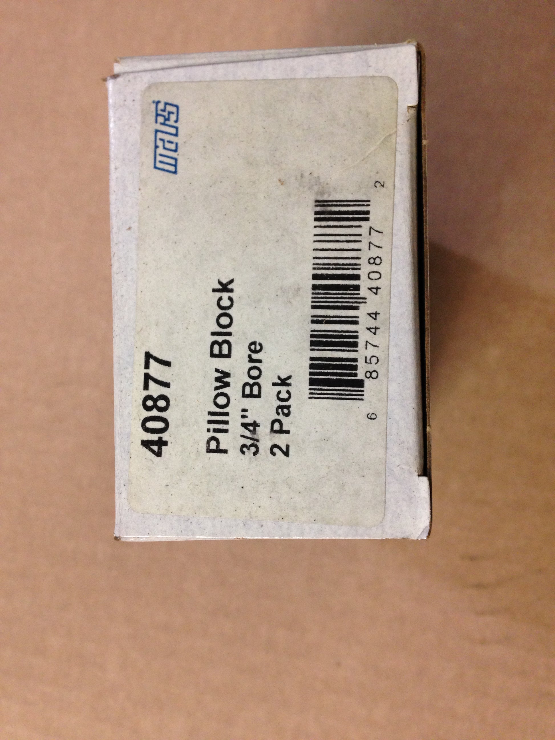 PILLOW BLOCK BEARING,3/4" in BORE,   SOLD AS 2 PER BOX