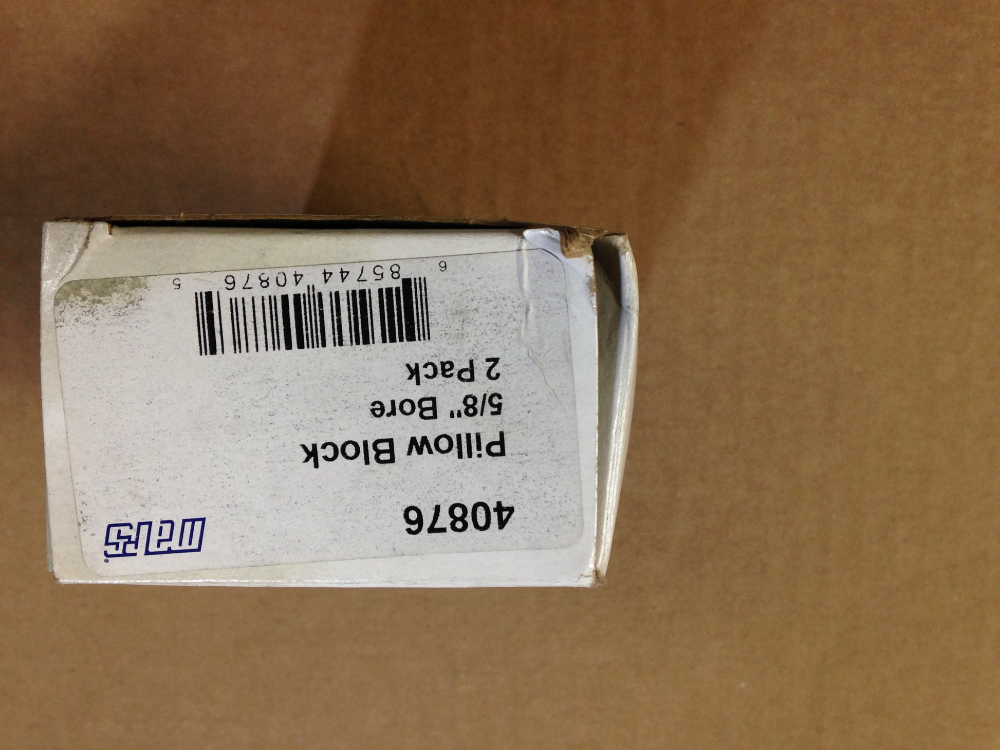 PILLOW BLOCK BEARING,5/8"in BORE,    SOLD AS 2 PER BOX