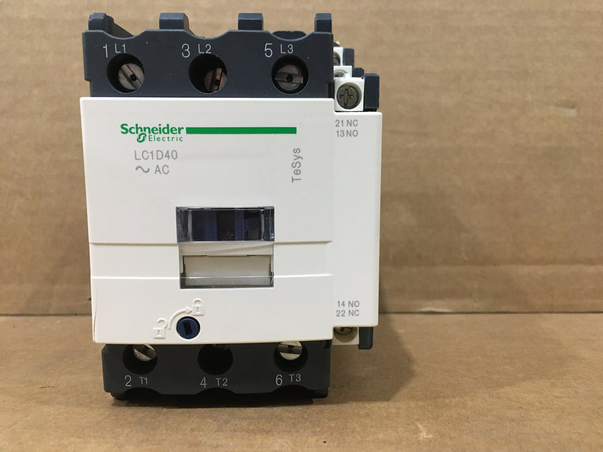 3 POLE 60 AMP TESys D CONTACTOR/W 110 VOLT COIL 240-600/50-60/1 OR 3 ...